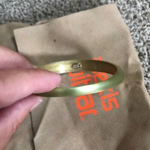 Alexis Bittar green lucite bangle